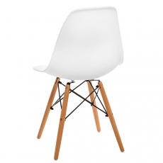 Jedálenská stolička Simply, biela - 4