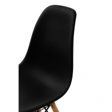 Jedálenská stolička Simply, čierna - 6
