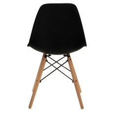 Jedálenská stolička Simply, čierna - 3