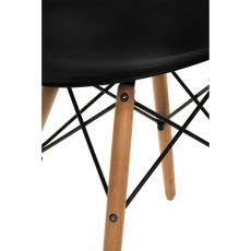 Jedálenská stolička Simply, čierna - 10