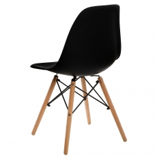 Jedálenská stolička Simply, čierna - 2