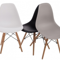 Jedálenská stolička Simply, sivá - 3