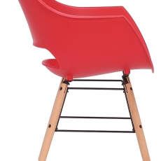Jedálenská stolička Skien, červená - 3