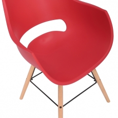 Jedálenská stolička Skien, červená - 5