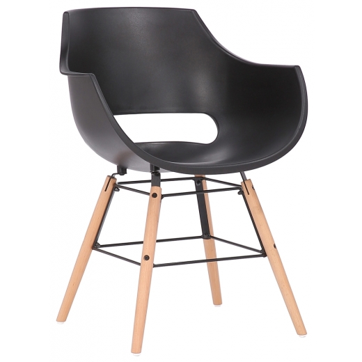 Jedálenská stolička Skien, čierna - 1