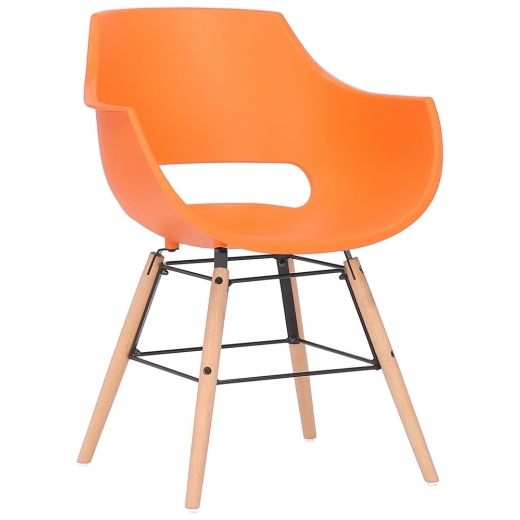 Jedálenská stolička Skien, oranžová - 1