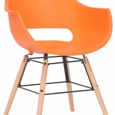 Jedálenská stolička Skien, oranžová - 1
