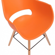 Jedálenská stolička Skien, oranžová - 5