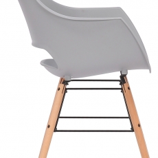 Jedálenská stolička Skien, šedá - 3