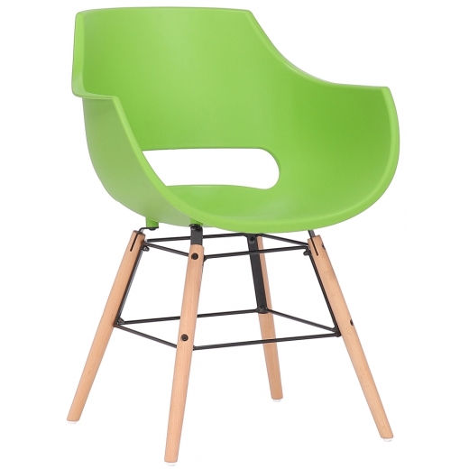 Jedálenská stolička Skien, zelená - 1