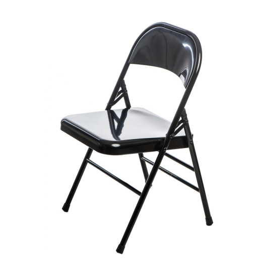 Jedálenská stolička skladacia Cortis, čierna - 1