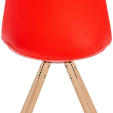 Jedálenská stolička Sofia I, syntetická koža, červená - 4