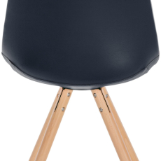 Jedálenská stolička Sofia I, syntetická koža, čierna - 4