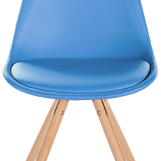 Jedálenská stolička Sofia I, syntetická koža, modrá - 2