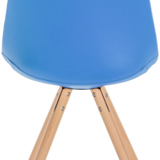 Jedálenská stolička Sofia I, syntetická koža, modrá - 4