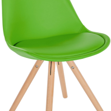 Jedálenská stolička Sofia I, syntetická koža, zelená - 1