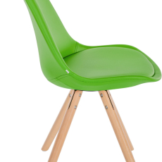 Jedálenská stolička Sofia I, syntetická koža, zelená - 3
