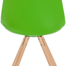 Jedálenská stolička Sofia I, syntetická koža, zelená - 4