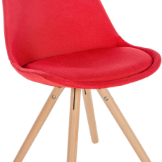 Jedálenská stolička Sofia I, textil, červená - 1