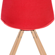 Jedálenská stolička Sofia I, textil, červená - 5