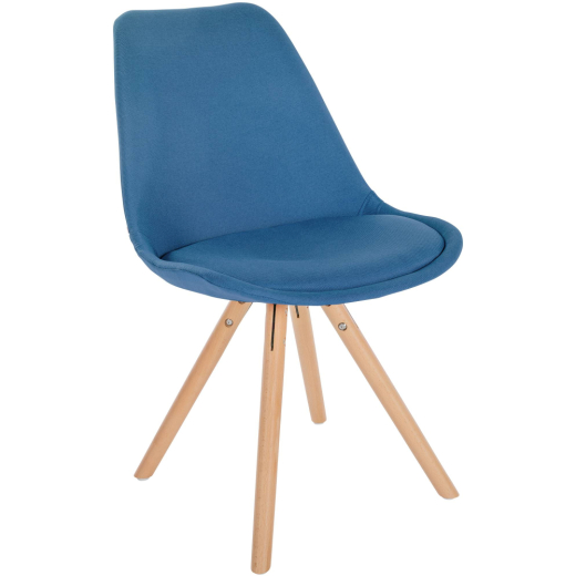 Jedálenská stolička Sofia I, textil, modrá - 1