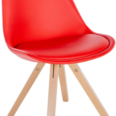 Jedálenská stolička Sofia II, syntetická koža, červená - 1