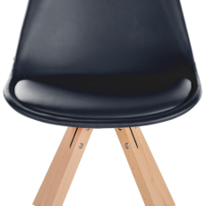 Jedálenská stolička Sofia II, syntetická koža, čierna - 2