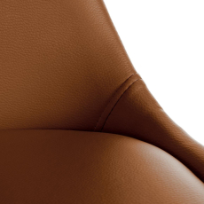 Jedálenská stolička Sofia II, syntetická koža, hnedá - 7