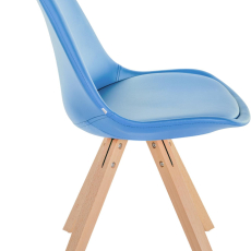 Jedálenská stolička Sofia II, syntetická koža, modrá - 3