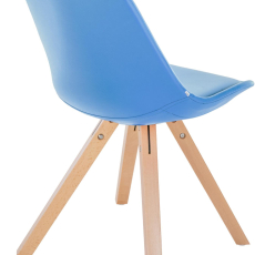 Jedálenská stolička Sofia II, syntetická koža, modrá - 5
