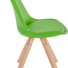 Jedálenská stolička Sofia II, syntetická koža, zelená - 3