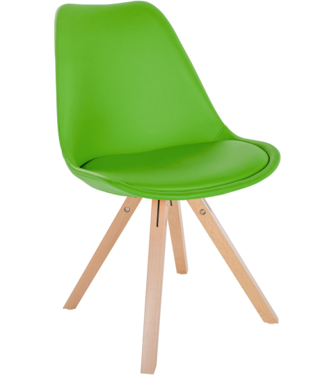 Jedálenská stolička Sofia II, syntetická koža, zelená