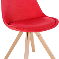Jedálenská stolička Sofia II, textil, červená - 1