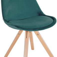 Jedálenská stolička Sofia II, zamat, zelená - 1
