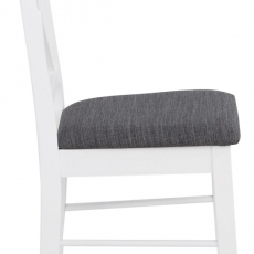 Jedálenská stolička Sora (Súprava 2 ks), biela/sivá - 3