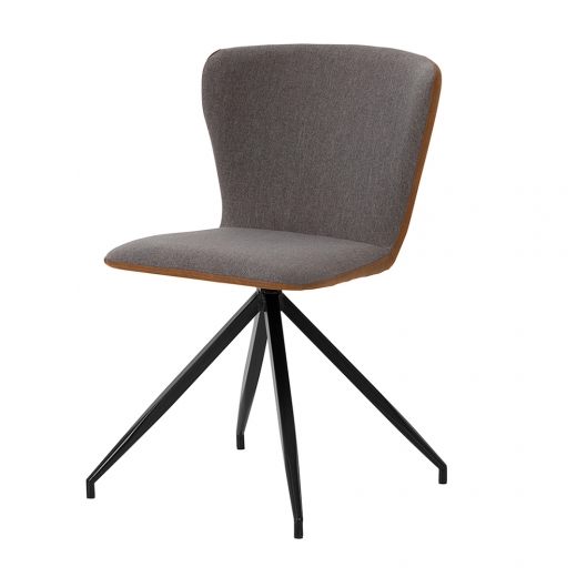 Jedálenská stolička Spider (SET 2 ks), sivá / brandy - 1
