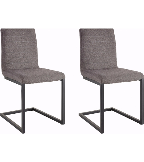 Jedálenská stolička Staf (Súprava 2 ks), sivá