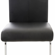 Jedálenská stolička Stafford, syntetická koža, čierna - 1