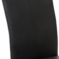 Jedálenská stolička Stafford, syntetická koža, čierna - 4