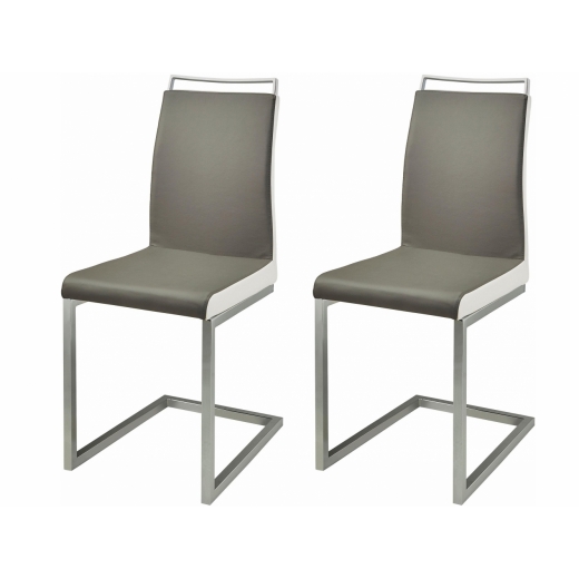 Jedálenská stolička Star (Súprava 2 ks), sivá - 1