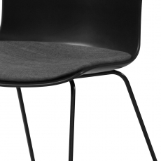 Jedálenská stolička Story (SET 2ks), tkanina, čierna - 9