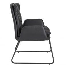 Jedálenská stolička Stuart (SET 2 ks), čierna - 4