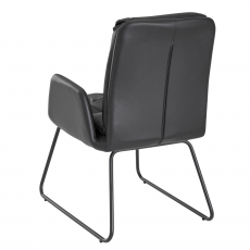 Jedálenská stolička Stuart (SET 2 ks), čierna - 6