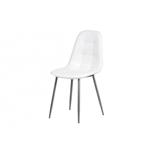 Jedálenská stolička Tammy (súprava 4 ks), biela - 1