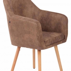 Jedálenská stolička Tappa, prírodné nohy, vintage - 5