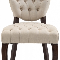 Jedálenská stolička Temara, textil, krémová - 2