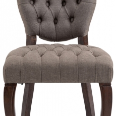 Jedálenská stolička Temara, textil, taupe - 2