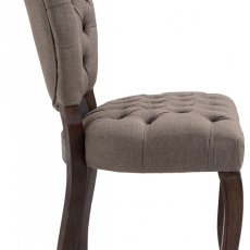 Jedálenská stolička Temara, textil, taupe - 3