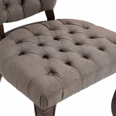 Jedálenská stolička Temara, textil, taupe - 6