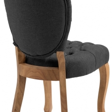 Jedálenská stolička Temara, tmavo šedá - 4